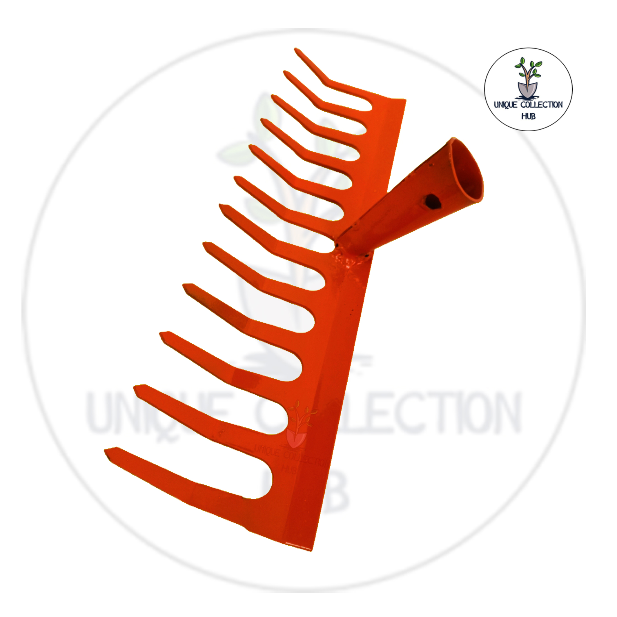 Unique Collection Hub® 12 Teeth Heavy duty Garden Rake Without Handle Garden Tool (1 Tools) - Image 2