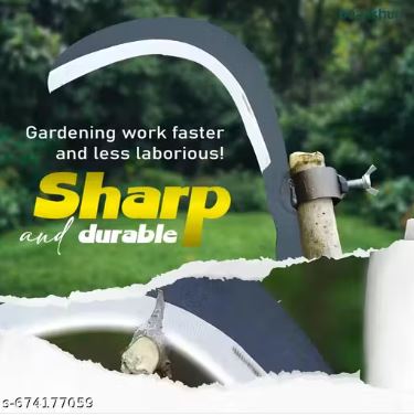 Sickle for Tree Branches,Heavy Coconut Plucker | Grass Sickle Cutter Head for Grass, Weeds, Gardening, Harvesting and Farming Grass Cutter Tools (Only Head) - Image 2