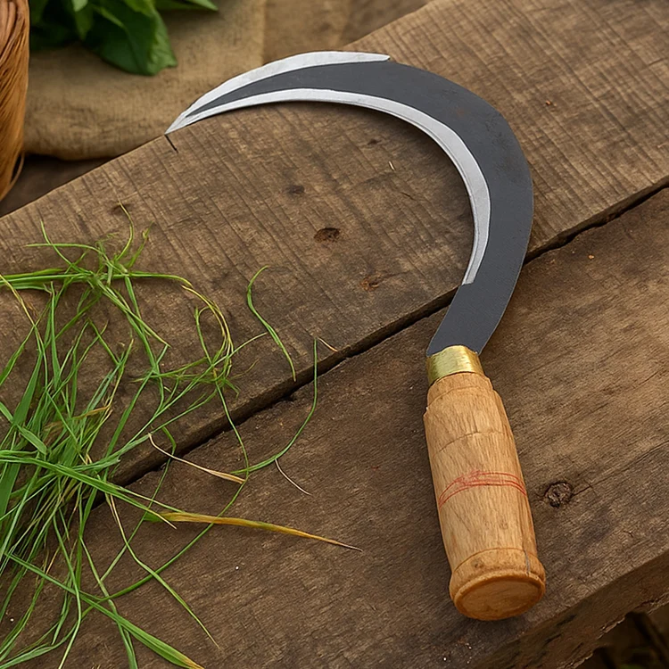 Double-Edge Sickle – Curved Harvesting & Grass Cutting